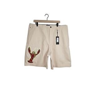 NWT Men's Tommy Hillfiger Andy Warhol Lobster Kakhi Bermuda Shorts 40